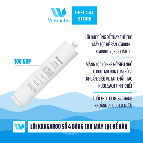  Lõi Kangaroo số 4 dùng cho máy lọc để bàn KG100HU, KG100HU+, KG100MED 