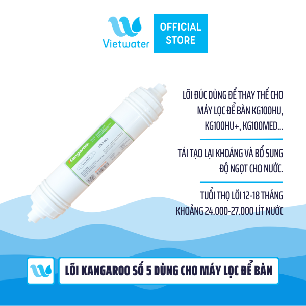  Lõi Kangaroo số 5 dùng cho máy lọc để bàn KG100HU, KG100HU+, KG100MED 