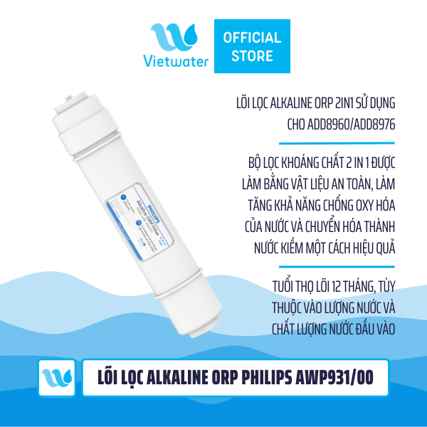  Lõi Lọc Alkaline ORP Philips AWP931 