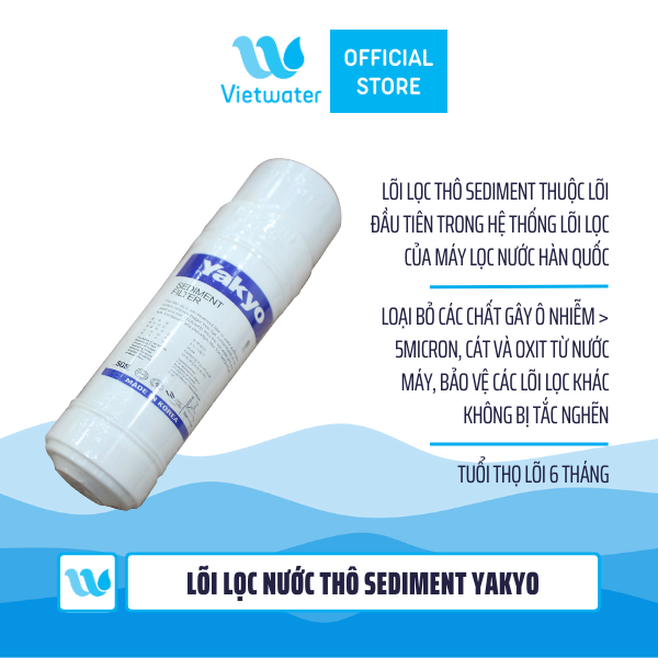  Lõi lọc nước thô Sediment Yakyo 