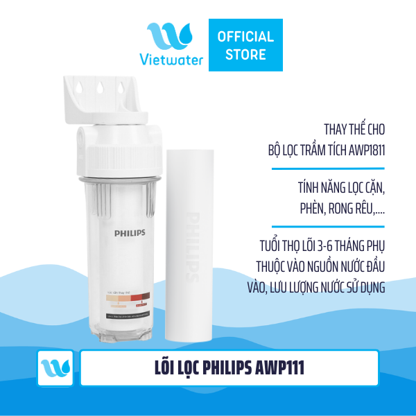  Lõi lọc Philips AWP111 dùng cho bộ tiền lọc trầm tích AWP1811 