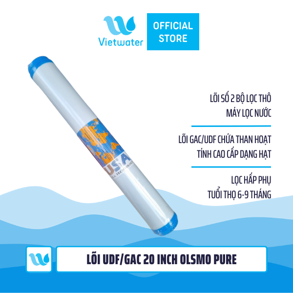  Bộ lõi thô 123 20 inch Olsmo Pure – bộ lõi 123 20 inch (PP-UDF-CTO) dùng cho máy lọc nước ro, bộ lọc thô – nhập Malaysia 