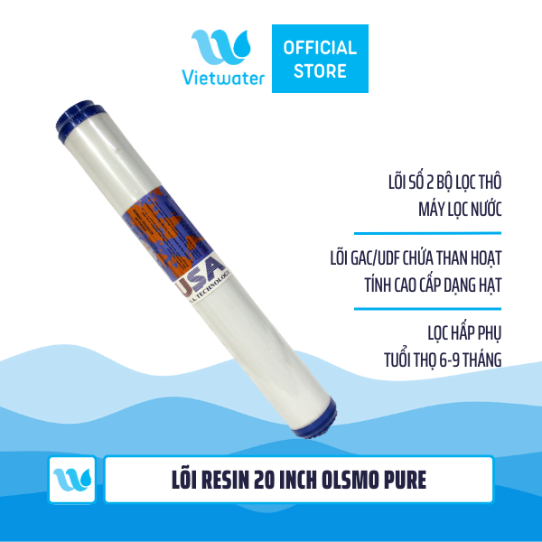  Bộ lõi thô 123 20 inch Olsmo Pure – bộ lõi 123 20 inch (PP-UDF-CTO) dùng cho máy lọc nước ro, bộ lọc thô – nhập Malaysia 