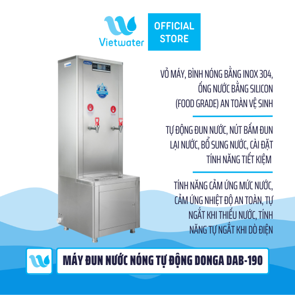  Máy đun nước nóng tự động DONGA DAB-190 