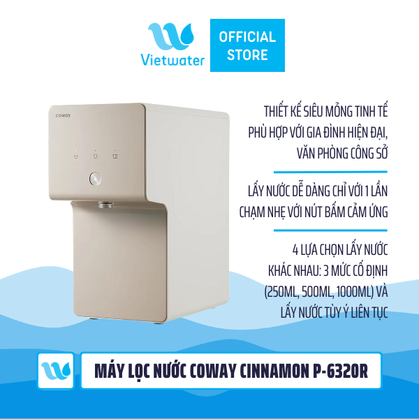  Máy lọc nước Coway Cinnamon P-6320R 