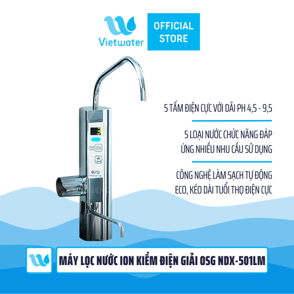  Máy lọc nước ion kiềm điện giải OSG NDX-501LM 