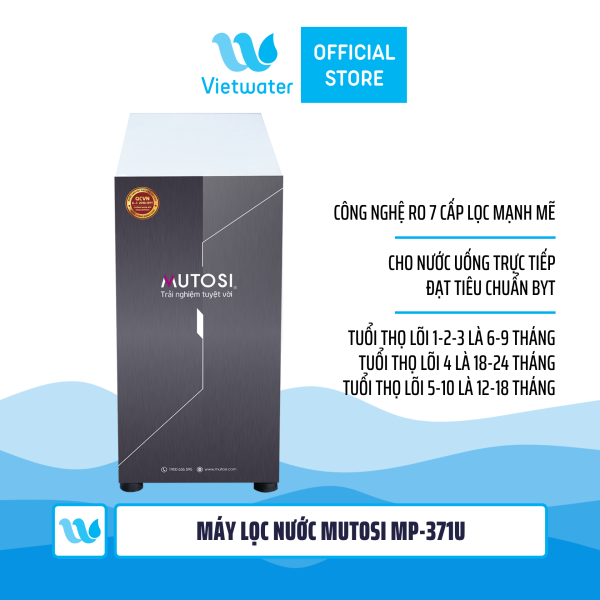  Máy lọc nước Mutosi MP-371U 7 lõi để gầm, tủ bếp, công suất 20l/h – bình áp ngoài máy 