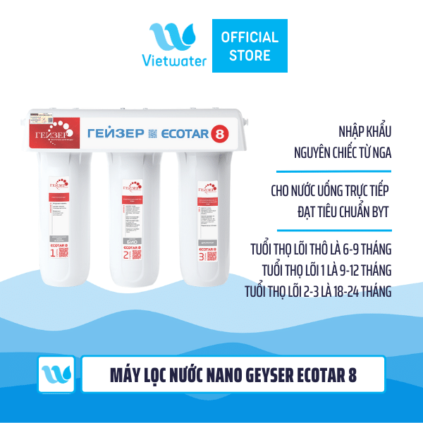  Máy lọc nước Nano Geyser Ecotar 8 