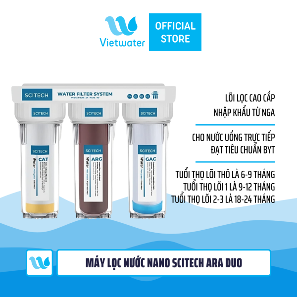  Máy lọc nước Nano Vietwater Ara Duo (Spn-Araduo) 