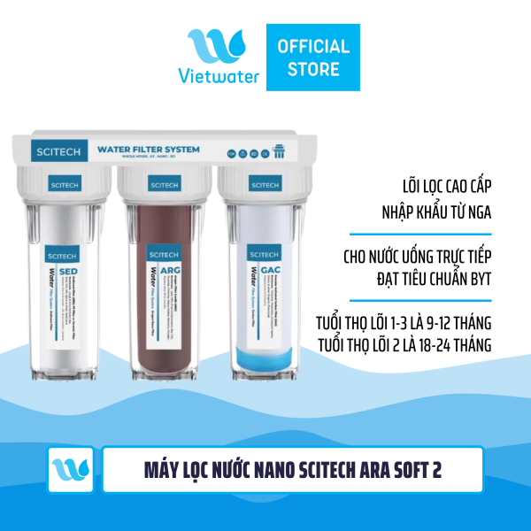  Máy lọc nước Nano Vietwater Ara Soft 2 (Spn-AraSoft2) 