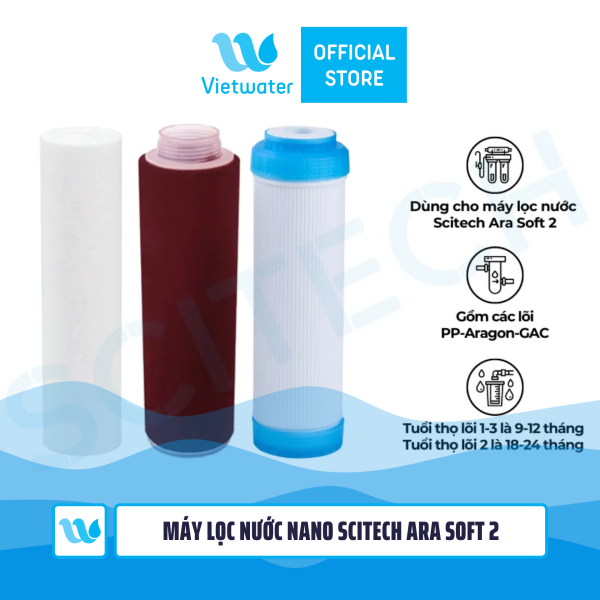  Máy lọc nước Nano Vietwater Ara Soft 2 (Spn-AraSoft2) 