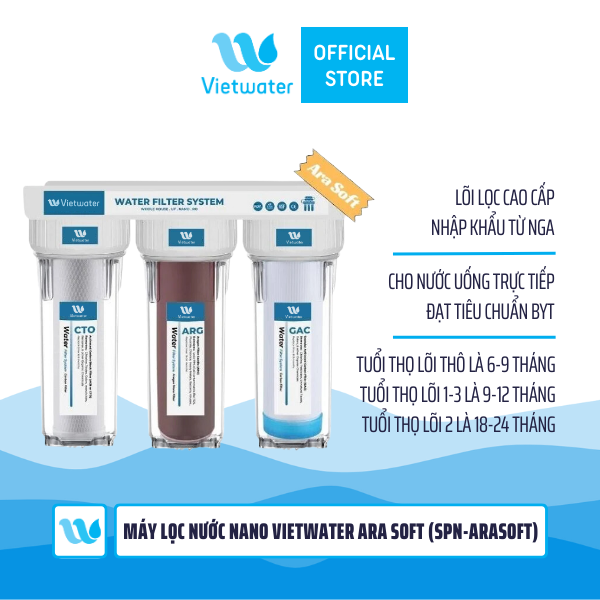  Máy lọc nước Nano Vietwater Ara Soft (Spn-AraSoft) 