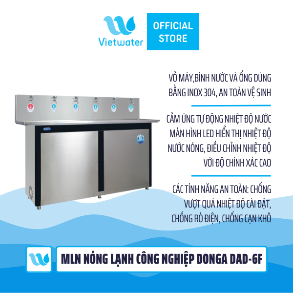  Máy lọc nước nóng lạnh công nghiệp DONGA DAD-6F 