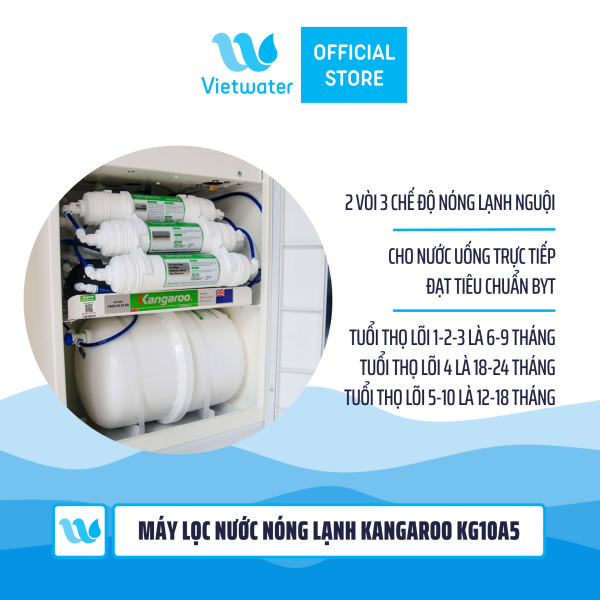  Máy lọc nước nóng lạnh Kangaroo KG10a5 