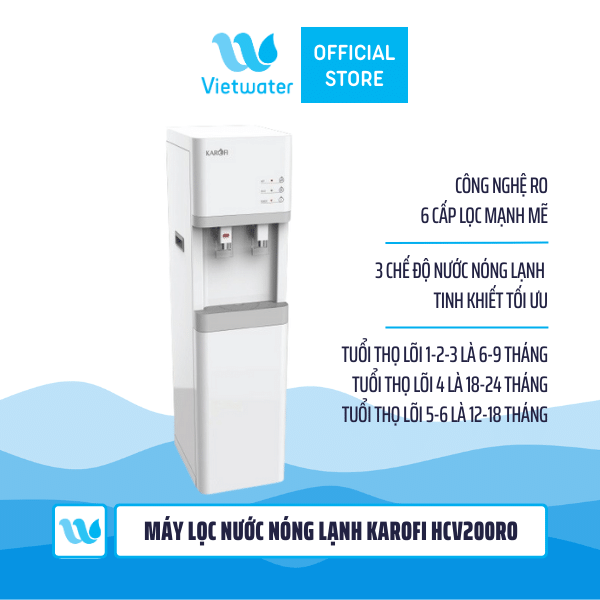  Máy lọc nước nóng lạnh Karofi HCV200RO 