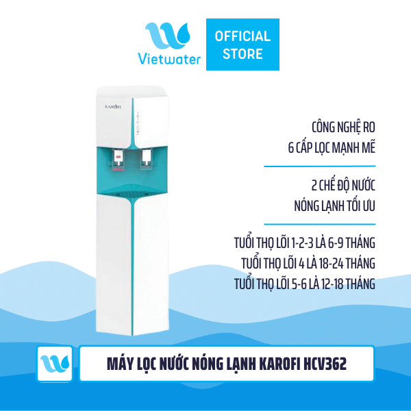  Máy lọc nước nóng lạnh Karofi HCV362 