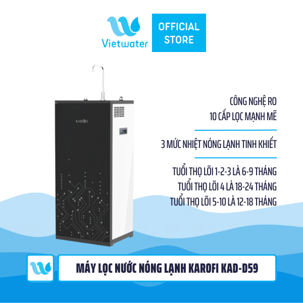  Máy lọc nước nóng lạnh Karofi KAD-D59 