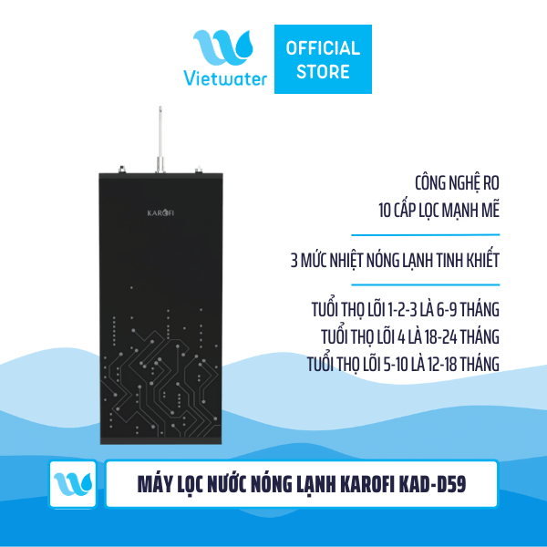  Máy lọc nước nóng lạnh Karofi KAD-D59 