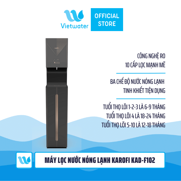  Máy lọc nước nóng lạnh Karofi KAD-F102 
