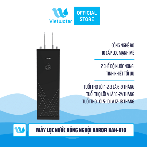  Máy lọc nước nóng nguội Karofi KAH-D10 