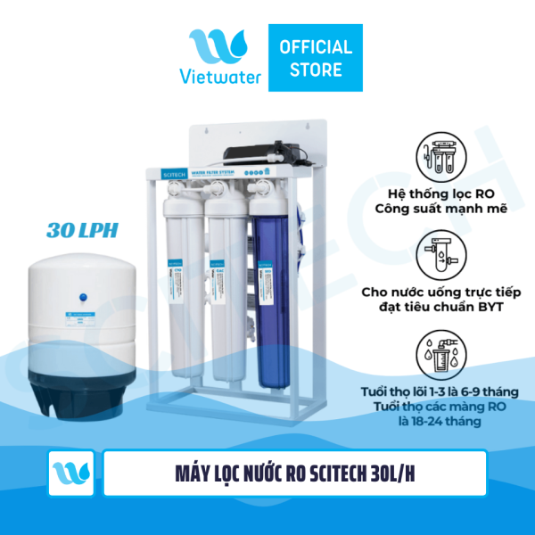  Máy lọc nước RO bán công nghiệp Vietwater 30LPH [đã bao gồm bình áp] 