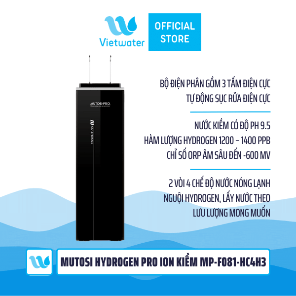  Máy lọc nước Mutosi Hydrogen Pro Ion Kiềm MP-F081-HC4H3 