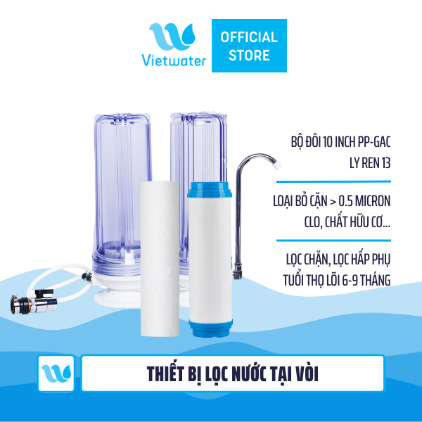  Thiết bị lọc nước tại vòi để bàn Vietwater TC2PG – thiết bị lọc nước lắp trên bồn rửa 