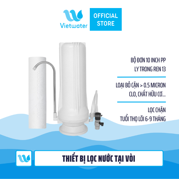  Thiết bị lọc nước tại vòi để bàn Vietwater TW1PP – thiết bị lọc nước lắp trên bồn rửa 