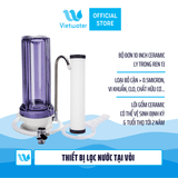  Thiết bị lọc nước tại vòi để bàn Vietwater Ultracarb TC1CER-UTC – Thiết bị lọc nước lắp trên bồn rửa, Máy lọc nước Nano Ceramic 