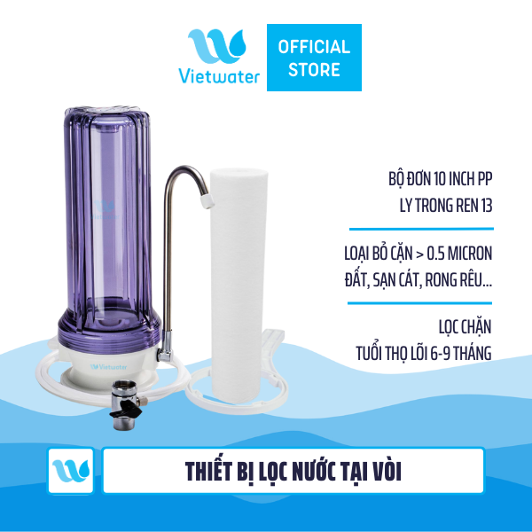  Thiết bị lọc nước tại vòi để bàn Vietwater TC1PP – thiết bị lọc nước lắp trên bồn rửa 