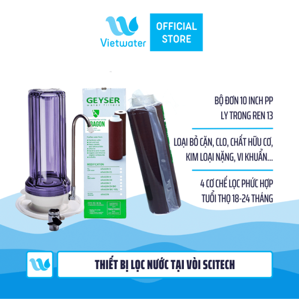  Thiết bị lọc nước tại vòi để bàn Vietwater TC1ARG – Thiết bị lọc nước lắp trên bồn rửa 