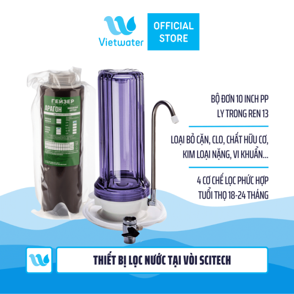  Thiết bị lọc nước tại vòi để bàn Vietwater TC1ARG – Thiết bị lọc nước lắp trên bồn rửa 