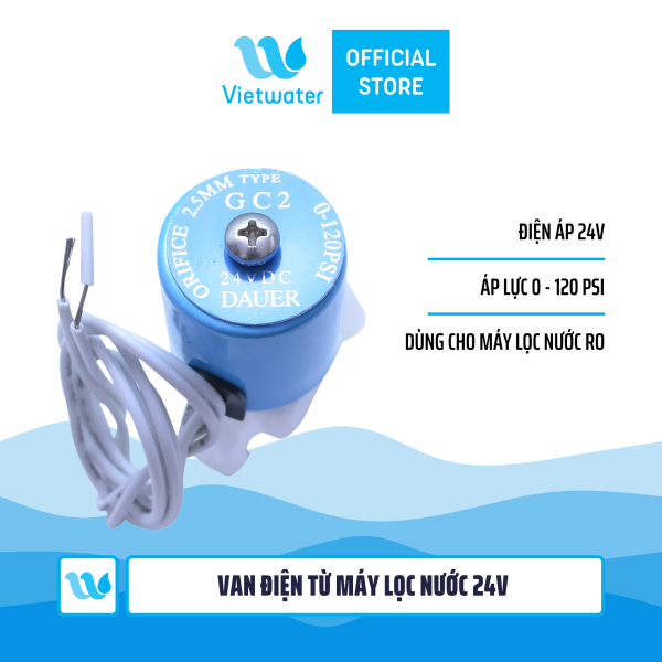  Van điện từ máy lọc nước 24v (GC2 Dauer trắng xanh) 