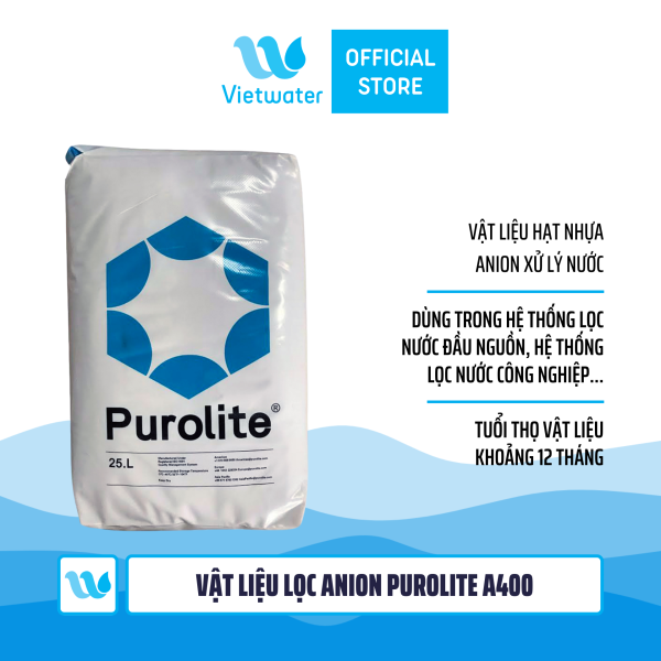 Hạt nhựa trao đổi ion Anion Purolite A400 