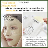  Mặt nạ giấy Collagen Thuần Chay Dưỡng da Săn chắc Sáng Mịn căng bóng THE FACE SHOP CLEAN BEAUTY At Home Aesthetics 