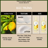  Sữa tắm Cấp ẩm sạch khỏe da THE FACE SHOP Clean Beauty THE BOTANIC LEMON VERBENA BODY WASH 350ml Hàn Quốc 