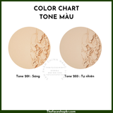  Phấn phủ trang điểm dạng nén cao cấp 2 trong 1 Gold Collagen Ampoule Two Way Pact The Face Shop fmgt 9.5g SPF40 PA+++ 