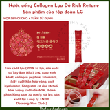  Nước uống Collagen Lựu Đỏ Rich Re:tune (Sản phẩm của tập đoàn LG) 