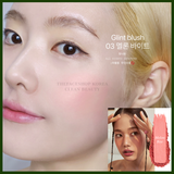  Phấn má hồng Glint 2.4g đa năng dạng nén cùng hạt ngọc trai, mịn màng, mỏng nhẹ 