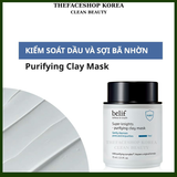 [Hàng công ty] Mặt Nạ Đất Sét Thanh Lọc Và Làm Sạch Lỗ Chân Lông Belif Super Knights Purifying Clay Mask 75ml 
