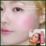  Phấn má hồng Glint 2.4g đa năng dạng nén cùng hạt ngọc trai, mịn màng, mỏng nhẹ 