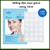  Miếng dán mụn giảm sưng dịu da The Face Shop Dr Belmeur Clarifying Spot Soothing Patches 24pcs 