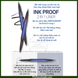  Bút kẻ viền mắt 2 đầu chống lem lâu trôi fmgt The Face Shop Ink Proof 2 in 1 Liner 1 đầu dang chì 1 đầu dạng bút lông 