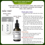  Tinh chất thu nhỏ lỗ chân lông AHA giúp làn da mịn màng CNP Derma Answer Anti-Pore Peel AHA Ampule 