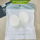  Bông mút trang điểm tán kem nền THEFACESHOP Daily Beauty Tools Ellipse Puff 2P ( BỊCH 2 MIẾNG) 