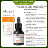  Tinh chất Vitamin C mờ thâm nâng da tươi sáng CNP Derma Answer VitC Mela Spot Ampule 