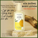  Sữa dưỡng thể Cấp ẩm dưỡng Sáng khỏe da THE FACE SHOP Clean Beauty THE BOTANIC LEMON VERBENA BODY LOTION Hàn Quốc 