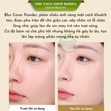  Lõi phấn phủ trang điểm nâng tone kiềm dầu Thefaceshop Gold Collagen Ampoule Two Way Pact refill 