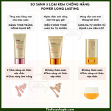  Kem chống nắng nâng tone trắng hồng TheFaceShop power long lasting pink tone up sun cream Spf50+ 50ML 