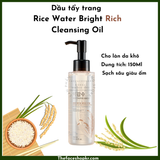  Dầu Tẩy Trang Làm Sáng Da THE FACE SHOP Rice Water Bright Rich Cleansing Oil 150Ml (Gz) 